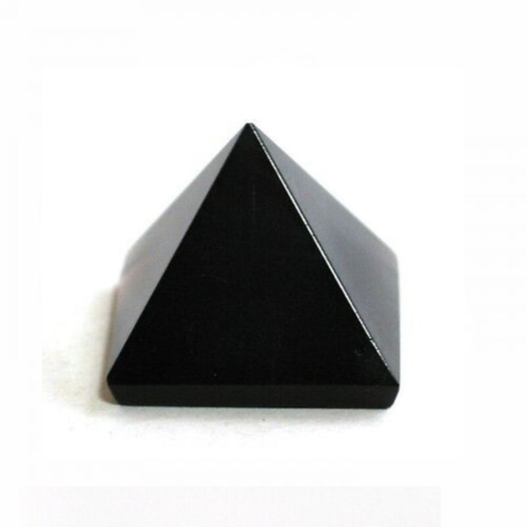 Пирамидка из черного агата