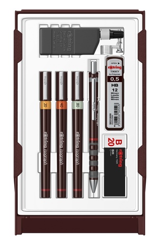 Набор изографов Rotring College Set, 0,20 mm / 0,40 mm / 0,80 mm (S0706970)