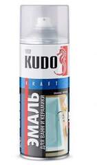 Краска аэрозоль для ванн белая 520мл Kudo KU-1301