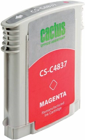 Картридж струйный Cactus CS-C4837 №11 пурпурный (29мл) для HP BIJ 1000, 1100, 1200, 2200, 2300, 2600