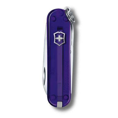 Нож-брелок Victorinox Classic SD Transparent Colors, Persian Indigo (0.6223.T29G)