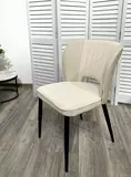фото 5 Стул HERMES WZ2042-01 молочный фактурный велюр / HK017-01 серо-белый PU, М-City на profcook.ru