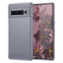 Мягкий защитный чехол серого цвета для Google Pixel 7 Pro, серия Carbon от Caseport