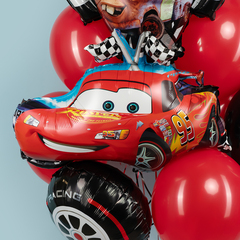 К Фигура, Тачки, Молния МакКуин (флажки), 28''/71 см, 1 шт. (В упаковке)