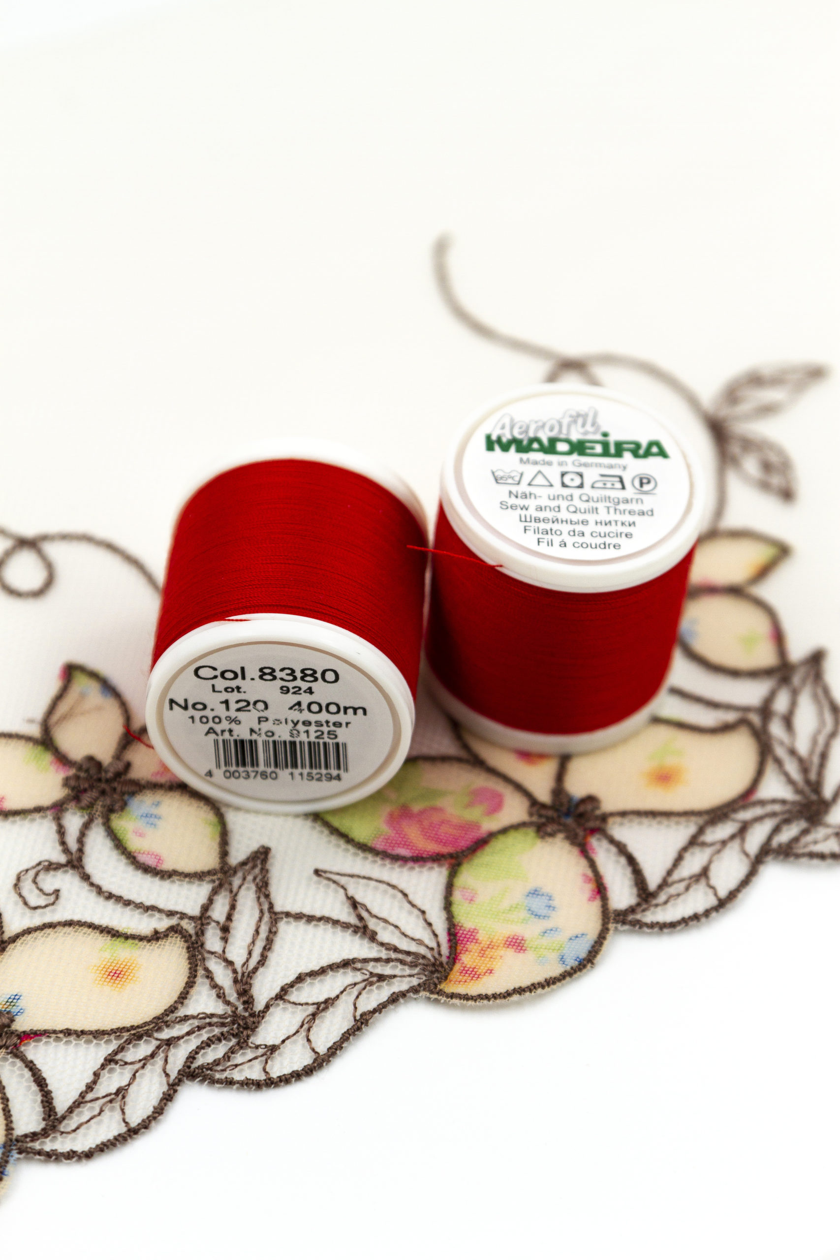 Нитки швейные Madeira aerofil №120 Col. 8380 красный светлый