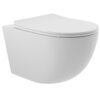 Aqueduto OVO0120 AQD OVO Унитаз подвесной 525*360 безободковый, сиденье с микролифтом, белый матовый