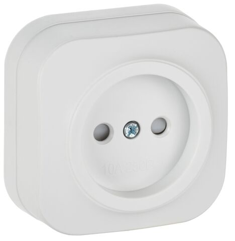 GLORY Роз. без з/к с з/ш о/у 10А РСш20-2-ХБм бел. м. IEK