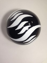 Мяч AMAYA 18,5 см мраморный черный для художественной гимнастики