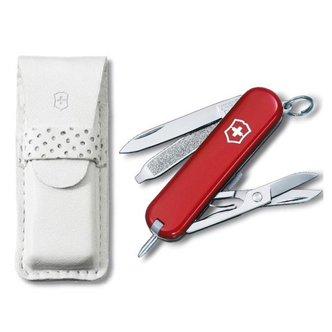 Нож-брелок Victorinox Signature (0.6225.J14) с шариковой ручкой, чехол в комплекте | Wenger-Victorinox.Ru