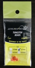 Вольфрамовые головки Anglerfish TUNGSTEN BEADS 3,5мм 0,3г цвет Оранжевый Fluo 5шт/уп. продажа от 5 уп.