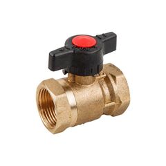 Кран шаровой латунный КРДШ Ду 20 PN 10 муфта-муфта, для 2-трубной системы