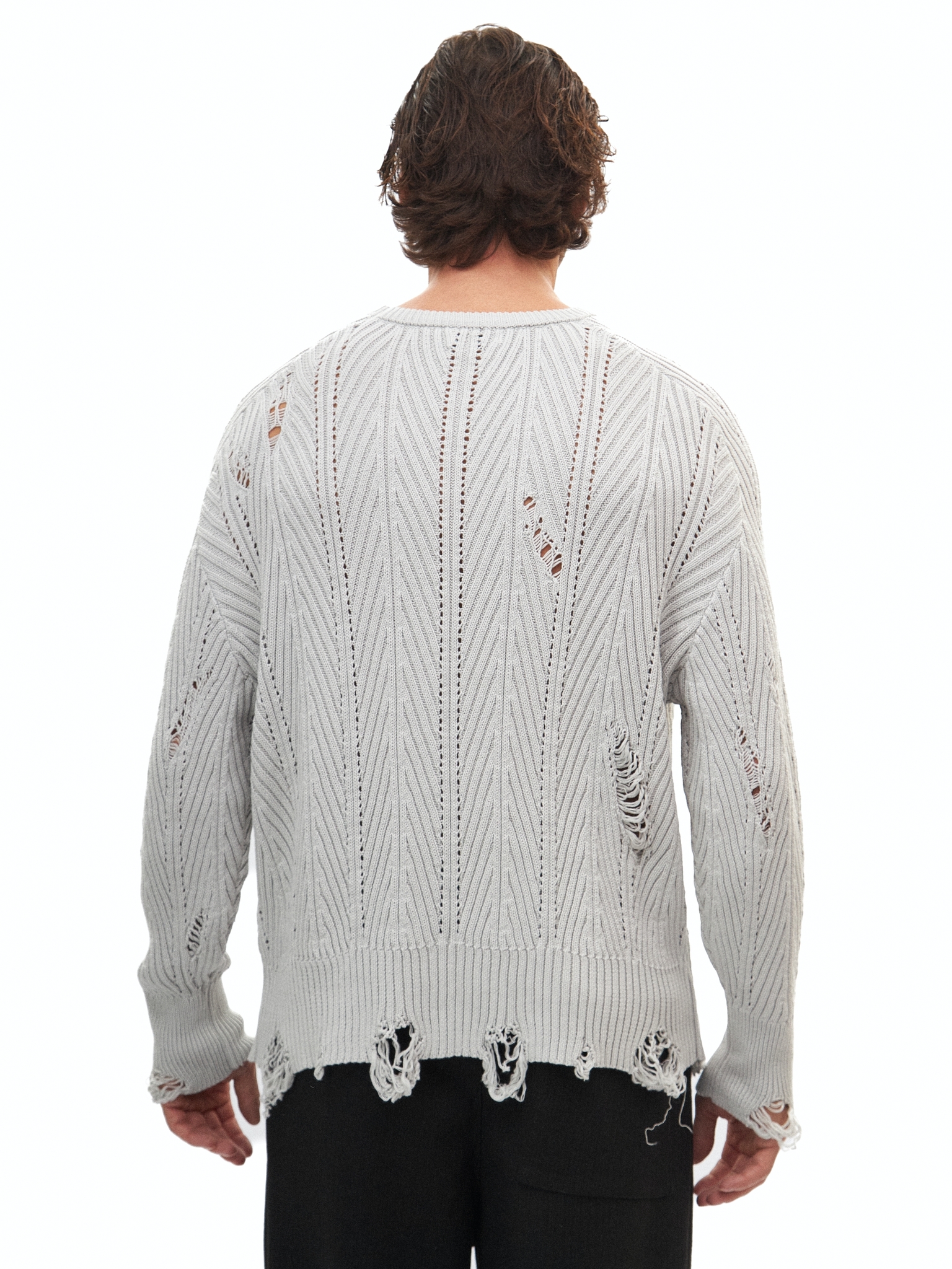 Светло-серый хлопковый свитер Birthday