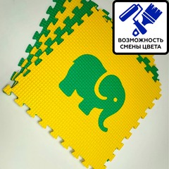 Мягкий пол "Животные Африки" 500x500x10 мм 45 шор