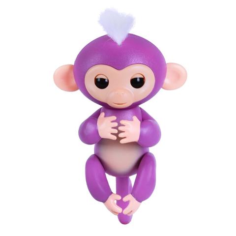 Интерактивная обезьянка Fingerlings Мия фиолетовая