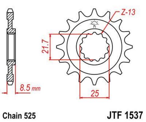 Звезда ведущая JTF1537 16