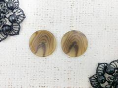 Пуговицы, d 2,1 см, 2 прокола, коричневый