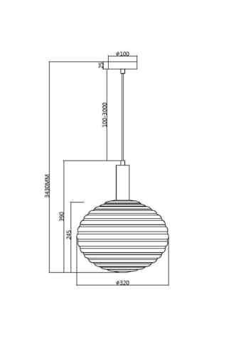 Подвесной светильник Maytoni Reels MOD268PL-01G