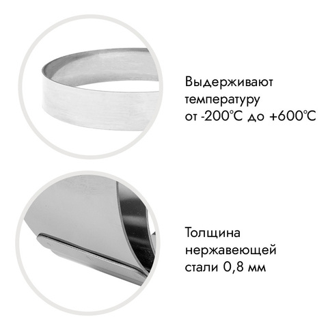 Кольцо для выпечки, кольцо d=10 см, h=3 см