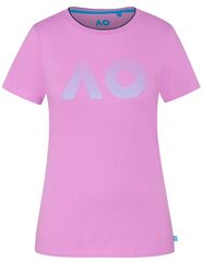 Женская теннисная футболка Australian Open T-Shirt AO Textured Logo - opera mauve