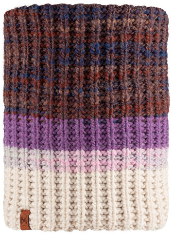 Картинка шарф-труба Buff Neckwarmer Knitted Polar Alina Purple - 2