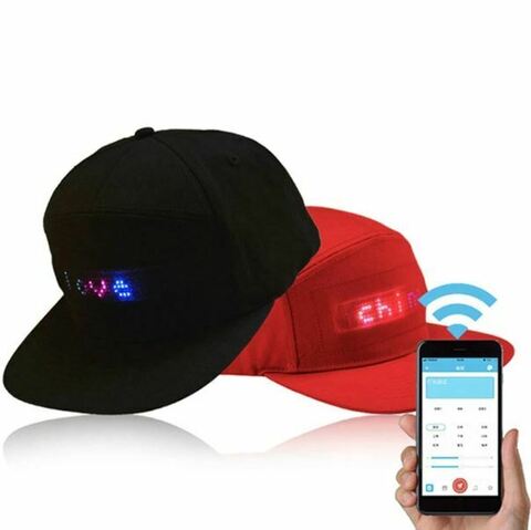 Бейсболка со светодиодным дисплеем Bluetooth