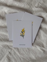 Открытка 7,5*10см - Мимоза