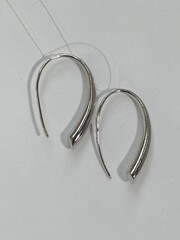 Поток (серьги из серебра)