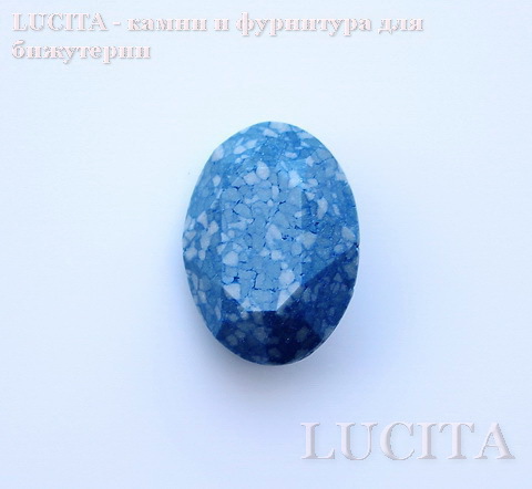 4120/B Ювелирные стразы Сваровски Marbled Blue (18х13 мм) ()