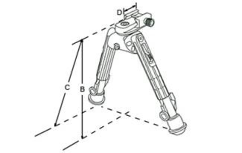 Сошки UTG LEAPERS 360° на Weaver (Medium) TL-BP01