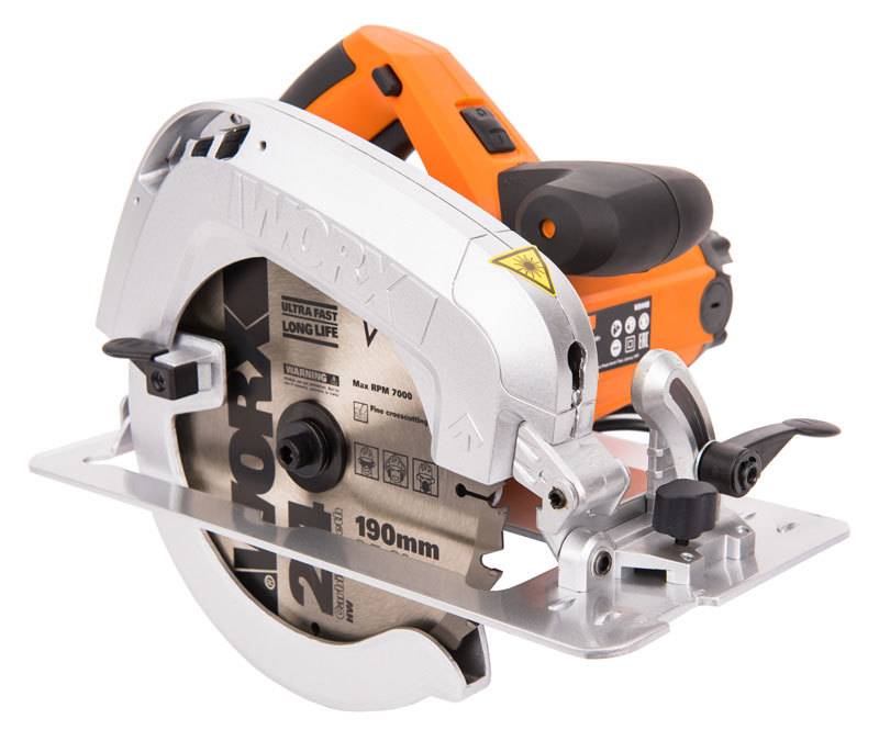 Дисковая пила WORX WX445, 1600Вт, 190мм