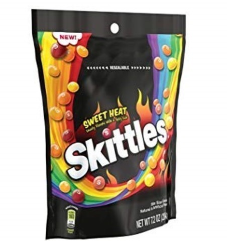 Skittles Sweet Heat Жевательные конфеты Скитлс острые 196 гр