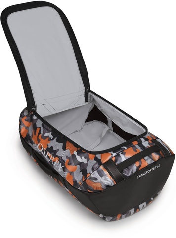 Картинка рюкзак-сумка Osprey Transporter 65 Black/Camo Orange - 2