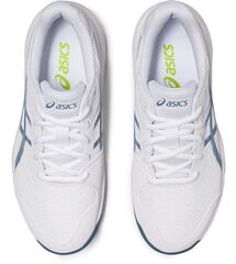 Детские теннисные кроссовки Asics Gel-Game 9 GS Clay/OC - white/steel blue