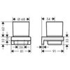 Hansgrohe AddStoris 41749700 Стакан для зубных щёток