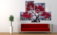 Модульная картина "Алое дерево"