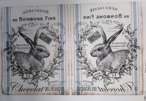 Декупажная карта А4 vintage label 34