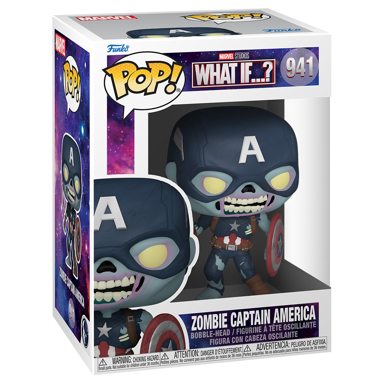 Funko POP! Marvel. What If? Zombie Captain America (941
