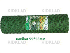 Заборная решетка, ячея 55*58 мм, 1,9 x 10 м, рулон