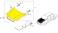 КАПОТ LANOS, CHANCE, SENS AP