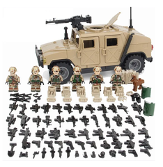 Минифигурки Военных Спецназа и Бронеавтомобиль Тигр серия 506