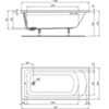 Ванна прямоугольная 170х80 см Ideal Standard Hotline New K274701