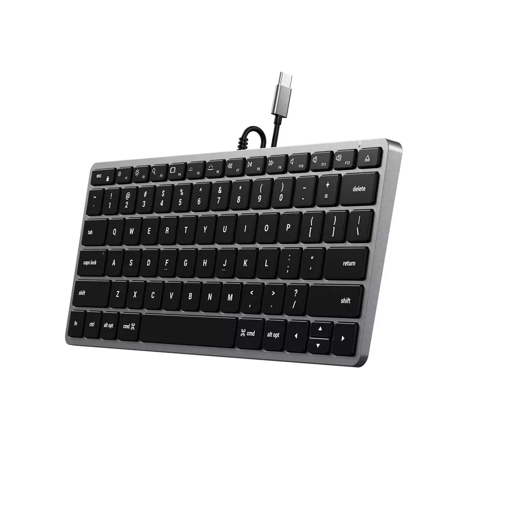 Купить Клавиатура Satechi Slim W1 USB-C Wired Keyboard-RU Рус, серый космос  - по выгодной цене | Нобэл