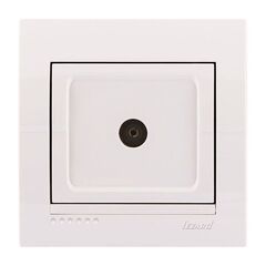 DERIY 702 0202 129 Розетка ТВ проход.бел