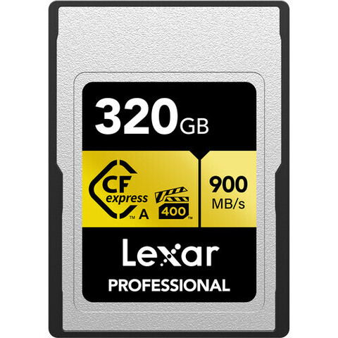 Карта памяти Lexar Pro CFexpress A 320GB GOLD 900/800
