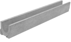 Универсальный лоток бетонный DN100 ширина 140 без уклона BGU Gidrolica