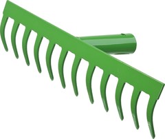 РОСТОК 364 x 60 мм, 14 прямых зубцов, рабочая поверхность из стали, покрытие краска, без черенка, грабли (39610-14)