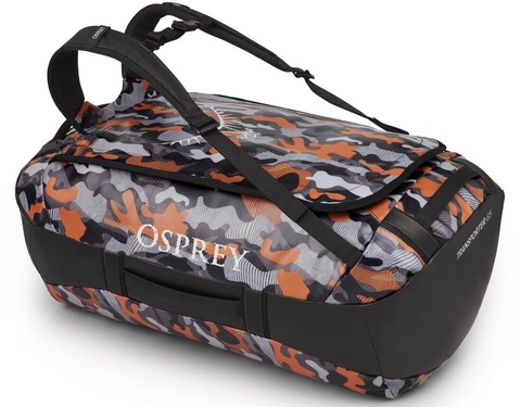 Картинка рюкзак-сумка Osprey Transporter 65 Black/Camo Orange - 1