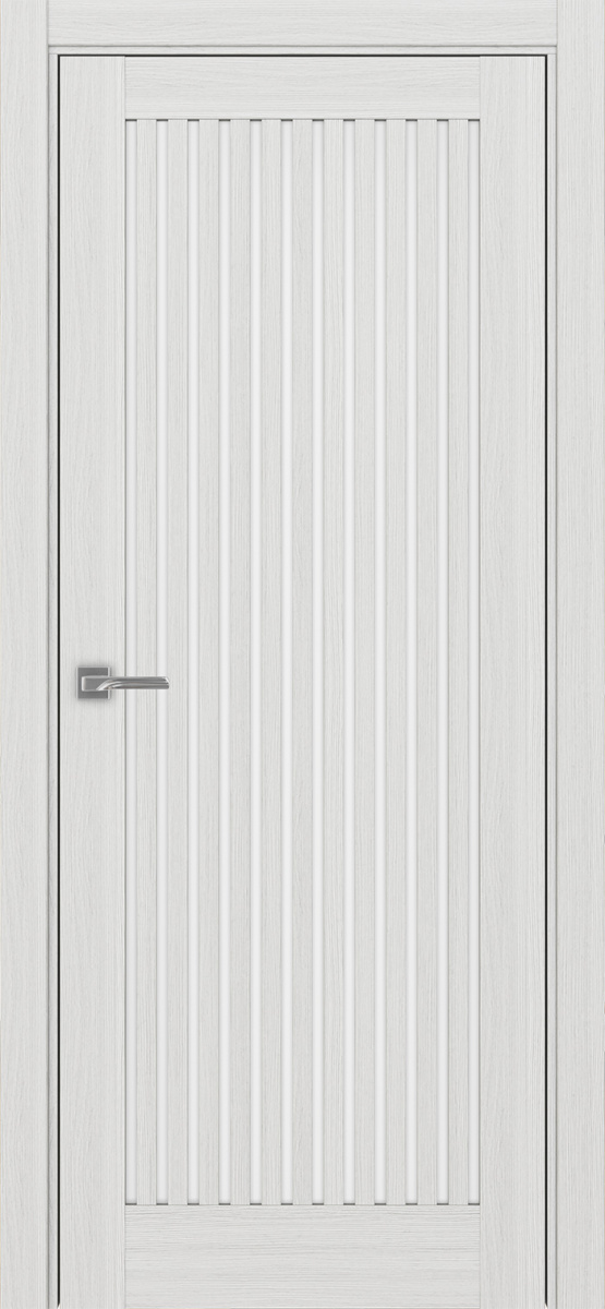 Дверь межкомнатная Оптима Порте Турин 543.2, цвет серебристый ясень, экошпон, стекло мателюкс