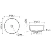 Ceramica Nova CN12003MW СN12003MW Раковина накладная круглая CERAMICANOVA TAYCAN 375*375*135, цвет матовый белый