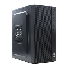 УЦЕНКА_Корпус BaseTech M3402, БП:500W, mATX, чёрный, 2xUSB2 (RMA_BT-M3402-500W-B) {небольшие вмятины на верхней панели; царапины и сколы на лицевой панели}